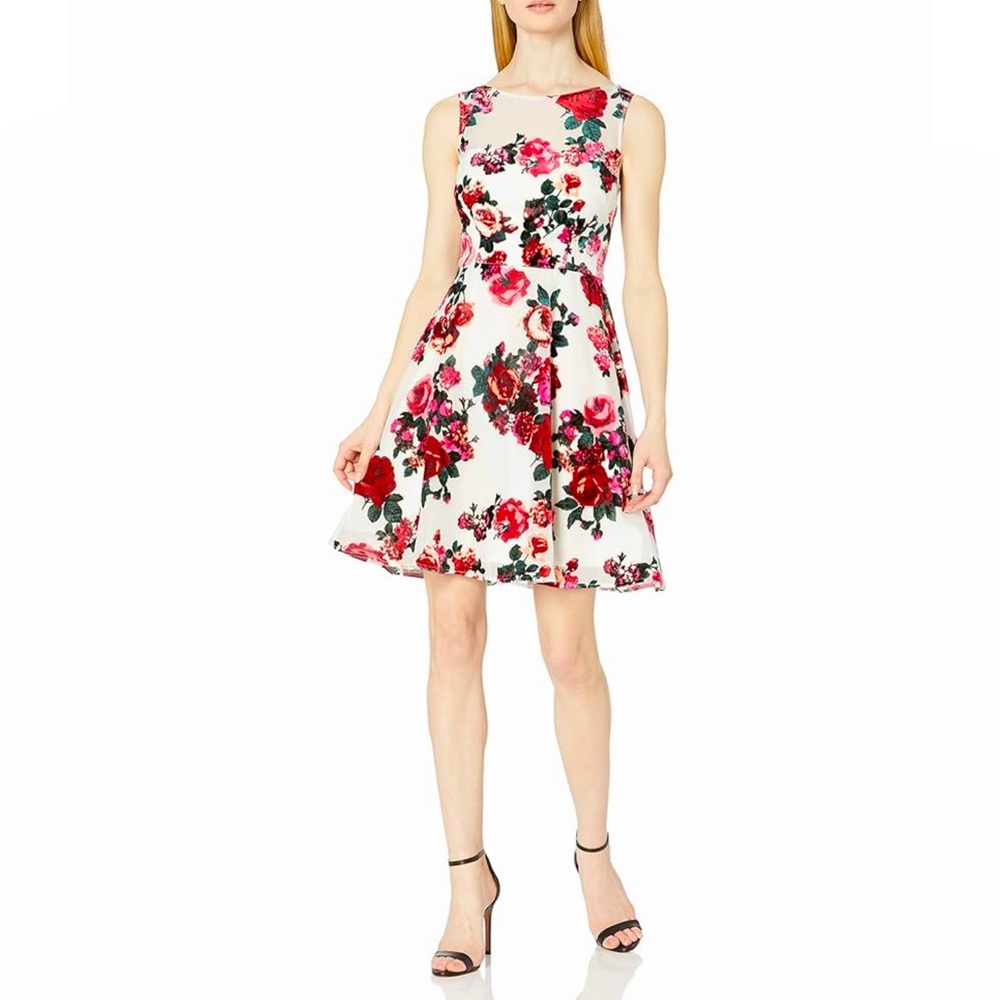 Betsey Johnson’s Women’s Floral Fit and Flare Dress